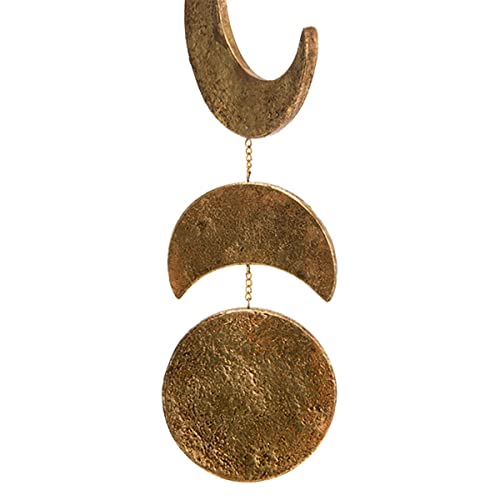 Guirlande Lunaire dorée en métal martelé, suspension murale chic - 3