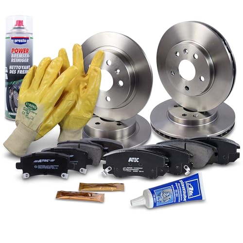 BESTPRICE Bremsenset inkl. Bremsscheiben vorne Ø 296 mm + hinten Ø 292 mm