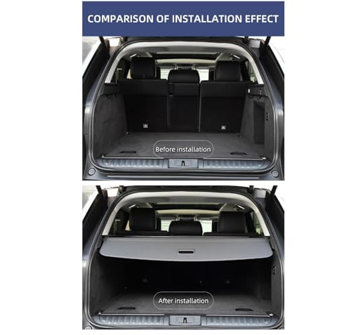 Cubierta de maletero retráctil para Range Rover Velar en cuero elegante 4