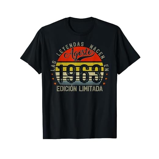 Las Leyendas Nacen En Agosto 1963 hombre 60 Cumpleaños Camiseta