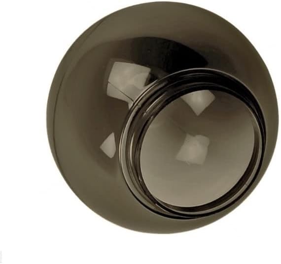 Lamp Post Globes Replacement | 8" Diameter | Smooth Textured | Made In USA | Fluorolite Plastics (Fitter Neck, Bronze)