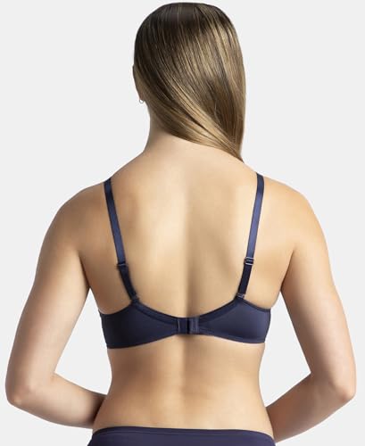 Image of Jockey 1819 Women's Wirefree Padded Microfiber Nylon Elastane Stretch Full Coverage Multiway Styling T-Shirt Bra with Magic Under Cup