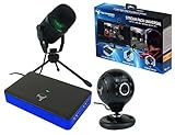 Pack de accesorios de captura de video y audio para streaming. Diseñado para iniciarse en youtube y twitch fácilmente.
