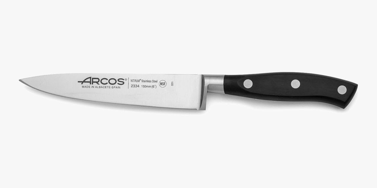 Arcos Forged Chef Knife 10 Inch Stainless Steel. Professional Cooking Knife For Cutting Variety of Foods. Ergonomic Polyoxymethylene Handle and 250mm Blade. Series Riviera Blanc. Color White — Amazon image 22