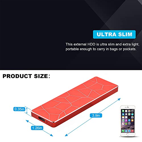 Externe harde schijf externe HDD draagbare harde schijf 1TB 2TB draagbare externe harde schijf High Speed USB 3.1 voor… - Image 6