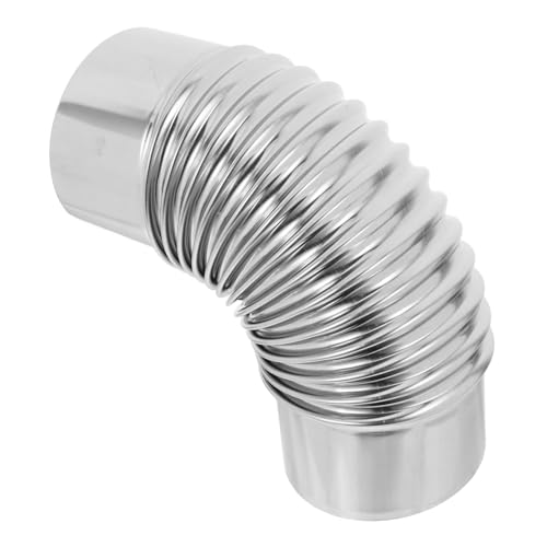 POPETPOP 90degré Tuyau De Poêle Acier Inoxydable Coude à Degrés pour Évacuation De Fumées Rallonge Et Adaptateur pour Poêle à Combustion