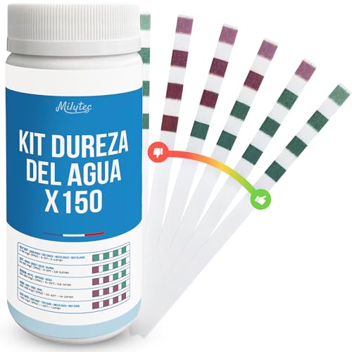 MILYTEC 150 Tiras de prueba TH Agua Potable - Kit de análisis de...