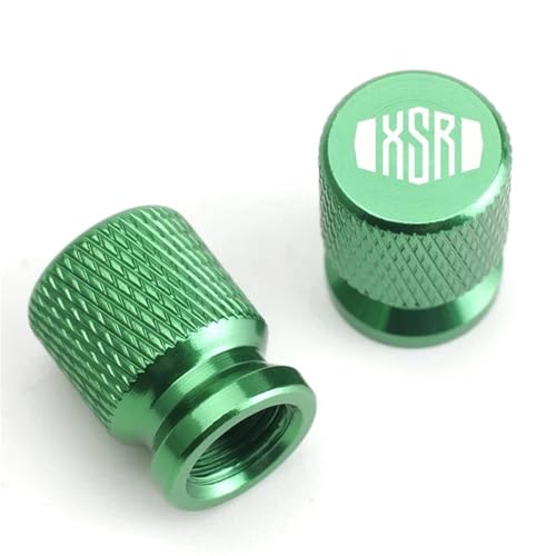 Capuchon de valve de pneu moto vert anti poussière pour Yamaha XSR 700 900
