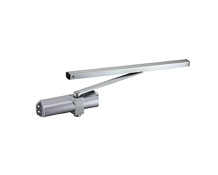 Dorset 80 kg Pelmet Arm Door Closer - Door Closer for Wooden Door with Screws | Automatic Door Closer for Home & Office | (Silver Color) [DC80 PDC(WP)]