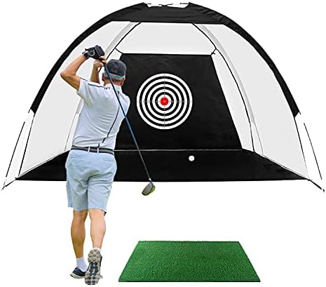 Puluomis Golf Practice Net, 10 x 6 FT Golf Hitting Net for Kids and Adults, Foldable Golf Training Aids Nets with Carrying Bag for Indoor and Outdoor 1 Puluomis Golf Practice Net, 10 x 6 FT Golf Hitting Net for Kids and Adults, Foldable Golf Training Aids Nets with Carrying Bag for Indoor and Outdoor
