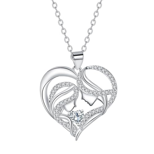 Collier Mère et Fille Argent 925, un cadeau idéal de Fête des Mères