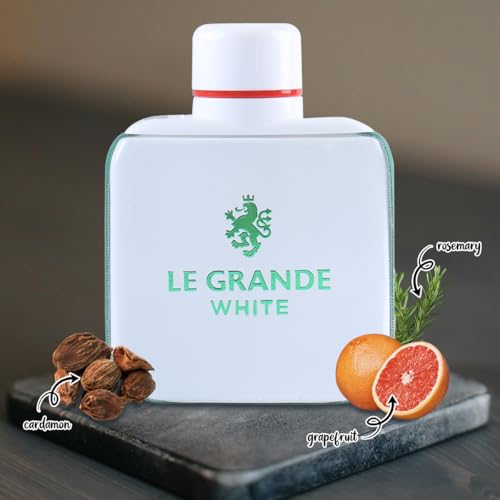 Image of Le Grande White Spray Cologne - Eau De Toilette for Men - 100ml / 3.4 fl.oz