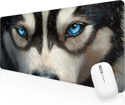 Animal Perro Alfombrilla Ratón XXL 1000x500x3mm Alfombrilla de Ratón para Juegos Grande, Superficie Nanotextil de Alta Precisión, Resistente al Agua Antideslizante Mouse Pad Regalos para Hombres J-625