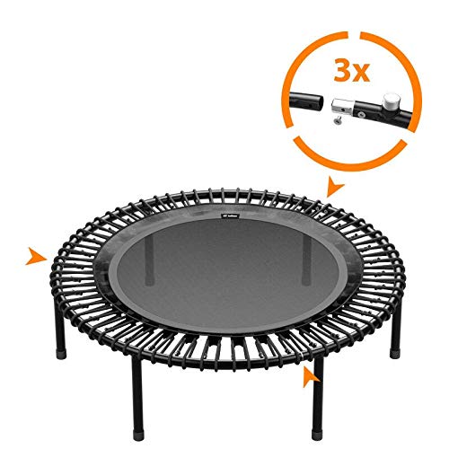 bellicon GO Premium Fitness-Trampolin mit stabilen Schraubbeinen | Leise Trainieren mit Patentierten Seilringen | 30… – Bild 5