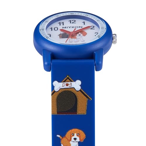 Image of Miykon Kids Watches for Boys and Girls - Educational Time-Telling Gift for Kids Aged 3-15, Toddlers, Preschoolers, and School-Aged Children - Easy to Read Analog Watch, Soft Resin Band, Japanese Quartz, 100M Water Resistant