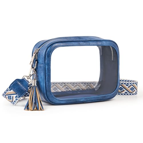 Image of Unilily Clear Bag for Stadium Events, Clear Purse Stadium Approved Crossbody Bag for Concerts Sports Festivals Events Women