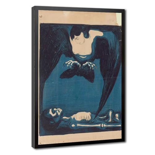 Papier mat de qualité pour l'impression Edvard Munch Harpie 61x91.4cm à suspendre