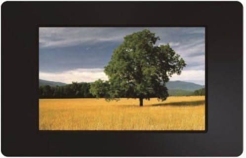 7 Inch Widescreen Digital Photo Frame, Black with Remote Control