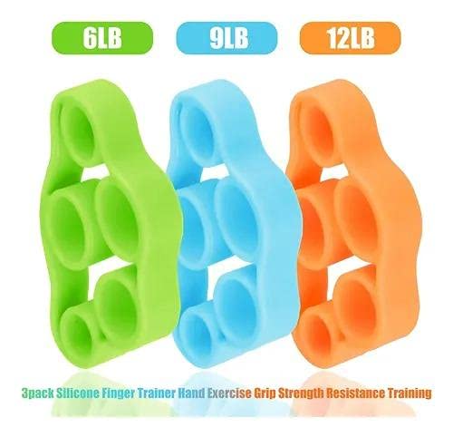 Exercitador e Fortalecedor de Dedos Simple em Silicone, Fisioterapia, Elástico de Resistência, Leve,