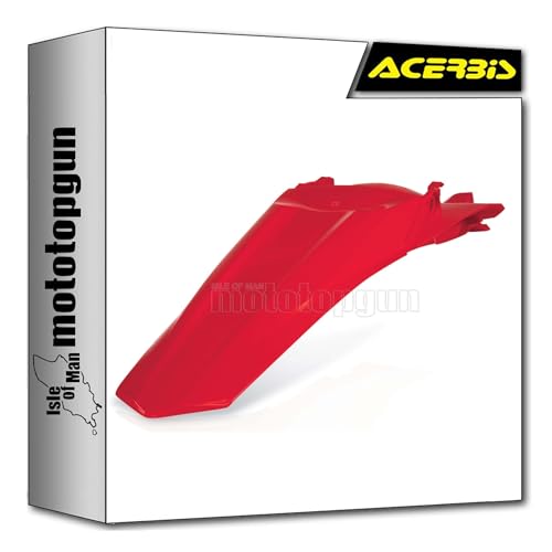 Garde-boue arrière rouge haute résistance Acerbis pour Honda CRF 450 R