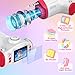 Uffylle Kids Camera with Projector, Big Screen 1080P Selfie Kids Video Camera Recorder with Tripod, 32GB Memory Card, Kids Camera for Age 6-12, Christmas Birthday Gifts Toys for Boys Girls, White