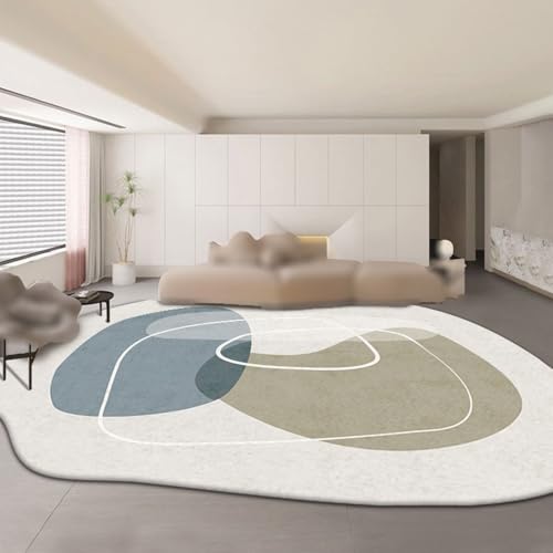 Tapis abstrait lavable motif Pattern G géométrique moderne 100x200cm