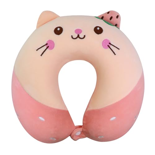 YOUXIU Nackenhörnchen Nackenkissen Reisekissen Niedlich Tier Kopfstütze Reise Memory Schaum Schlafkissen Nackenstützkissen Travel Pillow für Kinder und Erwachsene, Reisen im Auto Flugzeug Zug
