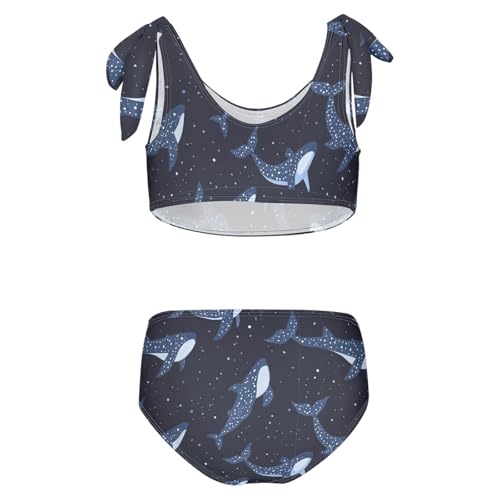 Image of Boccsty Cute Crab Red Blue Girls Swimsuits Kids Bikini Sets 2 Pcs Bathing Suit for 3T