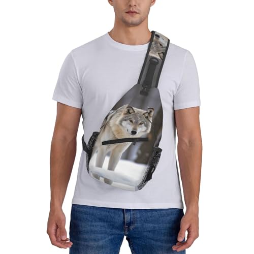 Bolso cruzado para hombre tipo sling negro miniatura 7