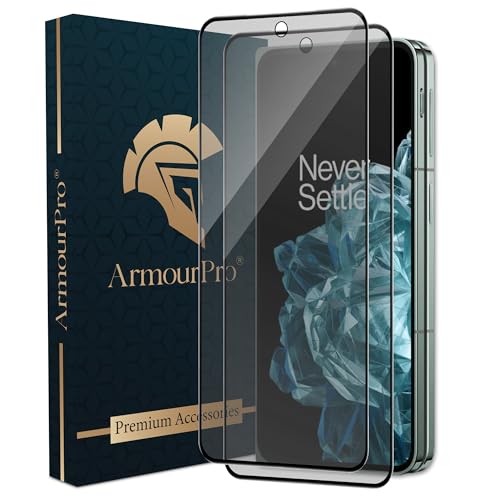 Image of ArmourPro Anti-Glare Matte Tempered Glass for OnePlus Open, Pack of 2, Anti-Fingerprint Screen Protector, 9H Scratch Resistant, Smooth Touch, Full Edge to Edge Coverage