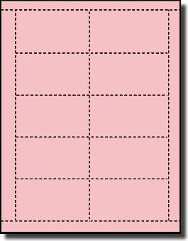 500 Label Outfitters® Pastel Pink Color Laser and Inkjet Printable Business Cards, 50 Sheets - 10 Business Cards per Sheet