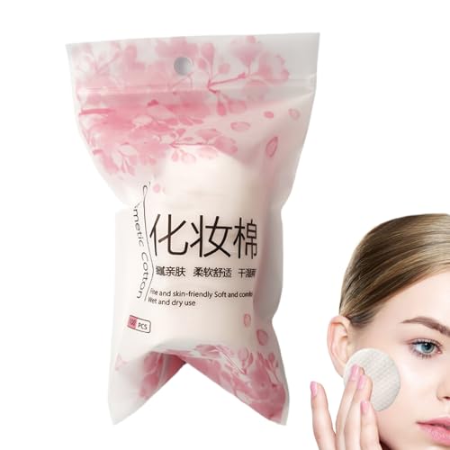 Almohadillas desmaquillantes - Almohadillas de algodón redondas, herramienta de cuidado facial, toallitas redondas naturales para limpieza para la cara y el área de los ojos, viajes en