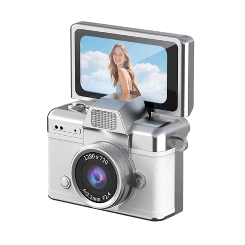 Mini cámara digital retro CCD con pantalla abatible 1.47 pulg miniatura 1