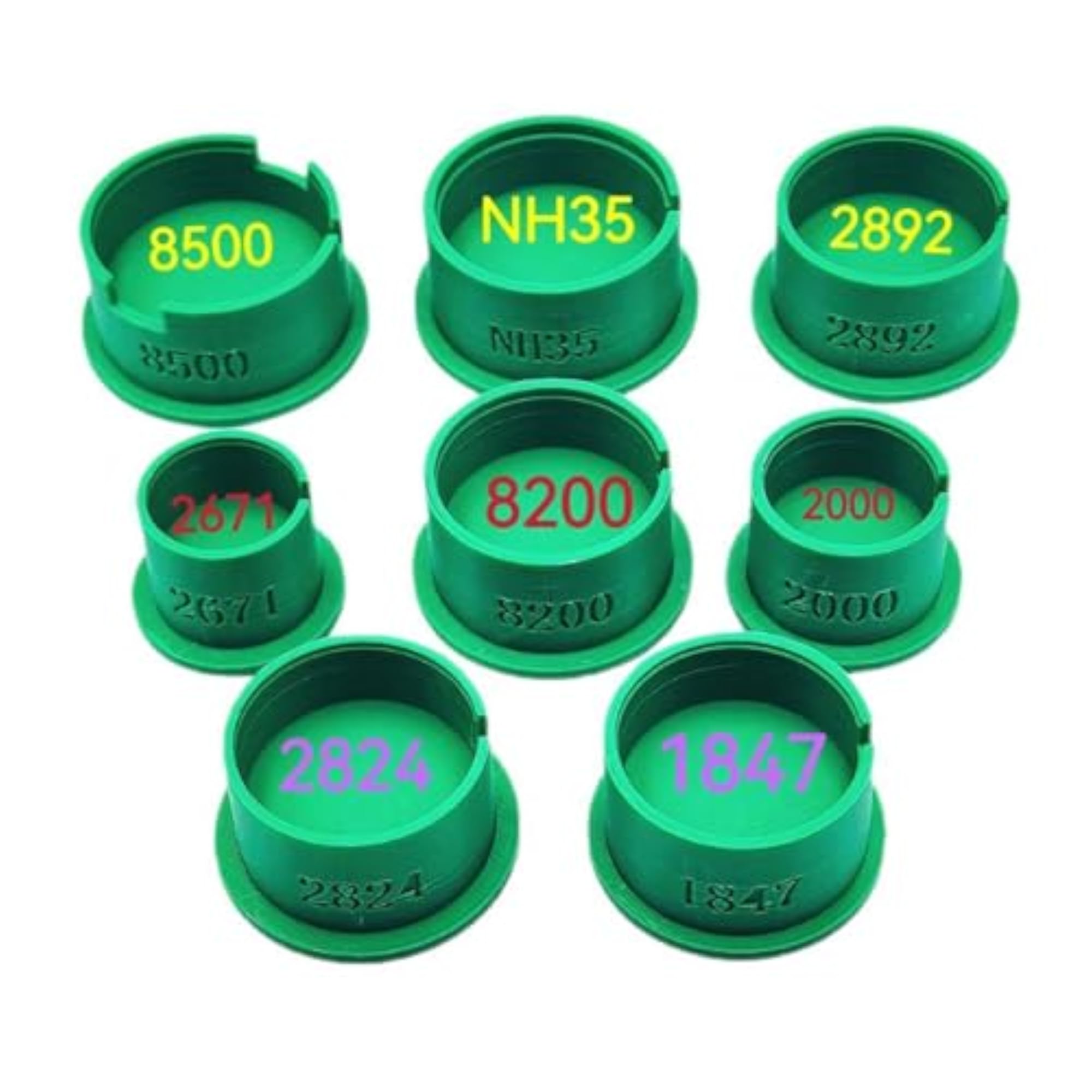 8Pcs Watch Movement Holder Spare Part Equipment Set