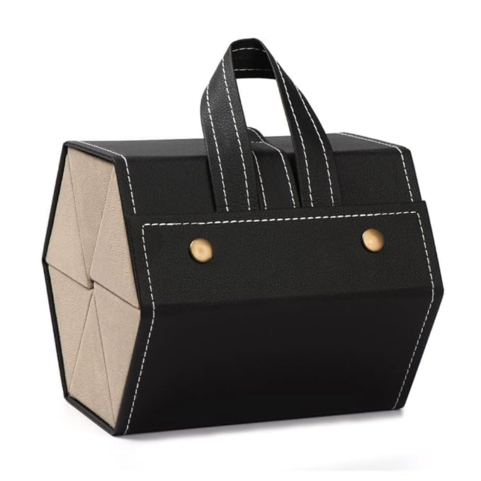 Portable Glasses Storage Box Organizer | Travel-Friendly Sunglasses Foldable and Portable Glasses Organizer Storage Case with 5 Compartments for Sunglasses-image-24