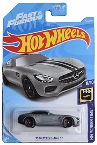 Hot Wheels 15 Mercedes AMG GT escala 1:64 miniatura 1