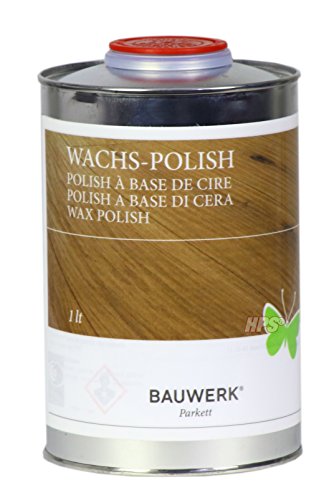 Preisvergleich Produktbild HPS® Bauwerk Wachs Polish 1lt + Auftragsvlies für versiegeltes Parkett