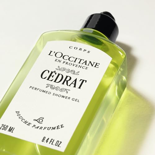 L'OCCITANE - Cédrat Shower Gel - 250 ml - Fresh, zesty and woody fragrance - Made in France, Green, 250 ml (Pack of 1) - Image 2