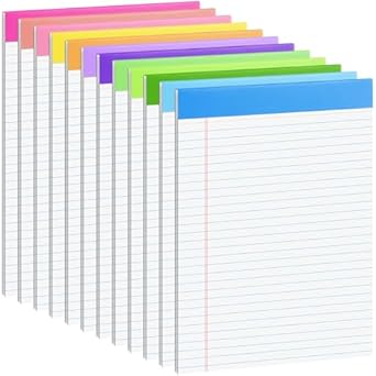 48 Pack Legal Pads Bulk,5 X 8 Inch White Notepad, Note Pads College Ruled Per 7 thumbnail image