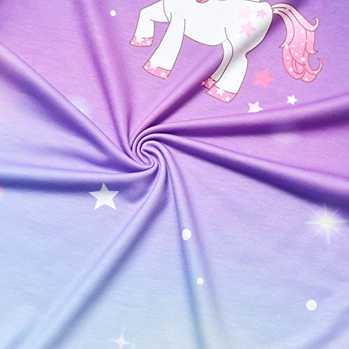Star Unicorn Nightgown For Girls Pajamas Nightdress Summer Cotton Nighty 8 9 #TOP2