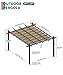 GarveeLife 10x13 ft Aluminum Pergola, Outdoor Metal Pergola with Adjustable Canopy, Reinforced Frame Outdoor Shelter for Backyard, Garden and Deck - Khaki