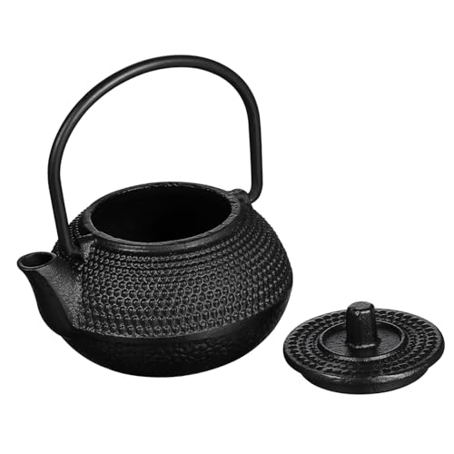 LIGIGWASH Mini Tetera De Hierro Fundido Negra Pequeña Decoración Artesanal Para Amantes Del Té Para Hogar y Oficina Regalo Único Ocasiones Especiales