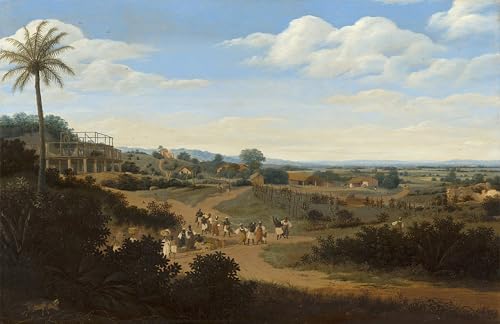 Décoration Murale 60x90cm impression toile paysage brésilien Frans Post