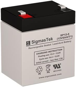 SigmasTek DJW12-4.5 12 Volt 5 AmpH SLA Replacement Battery with F1 Terminal