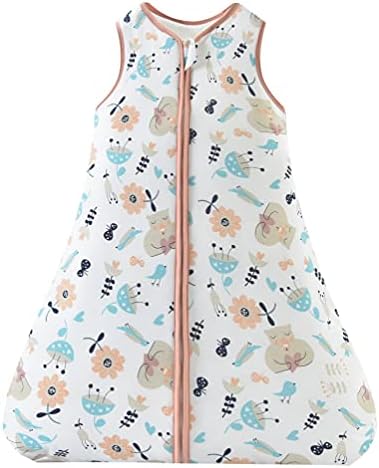 Chilsuessy Baby Sleeping Sack 2.5 Tog Wearable Blanket Nursery Sleeping Bag for Infant Boys Girls Winter Baby Sleeping Bag for Newborn Toddler, Garden Bear, S/0-6 Months
