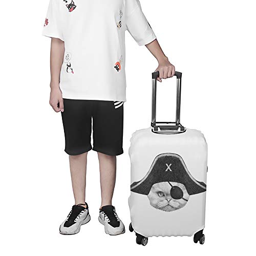 Housse de protection pour valise extensible motif chat persan - 4