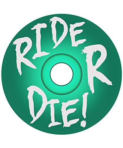 Dubbs Hardware Headset Top Cap 1-1/8 Aluminum Mtb Bike Bicycle Headset Cover Stem Mountain Bike Road (Green Ride Or Die) #TOP24