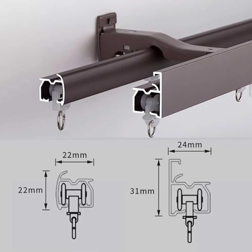 Séparateur de pièce en aluminium de 240 cm pour studio moderne - 5