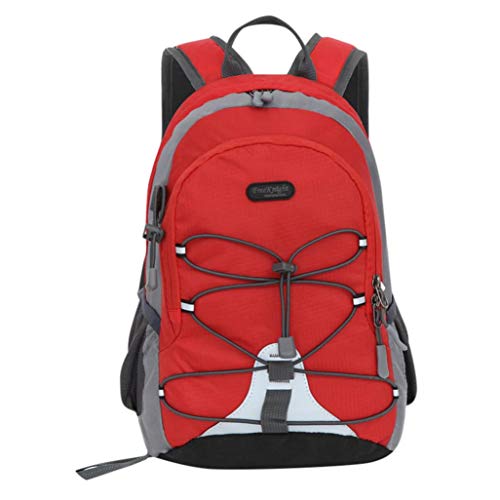 Gusspower Mochila de Senderismo Paquete del Alpinismo Ligero Plegable Resistente al Agua Mochila de Viaje Escalada Marcha Camping Ciclismo Deporte Al Aire Libre (Rojo)
