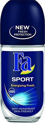 Fa Men's Sport Energizing Fresh Roll on deodorant 1.69 oz Glass